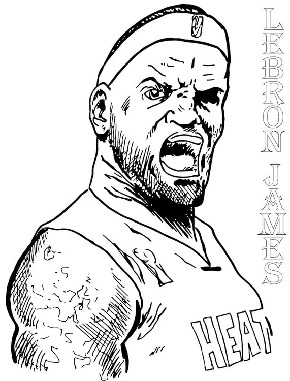 Lebron James harika Boyama Sayfası