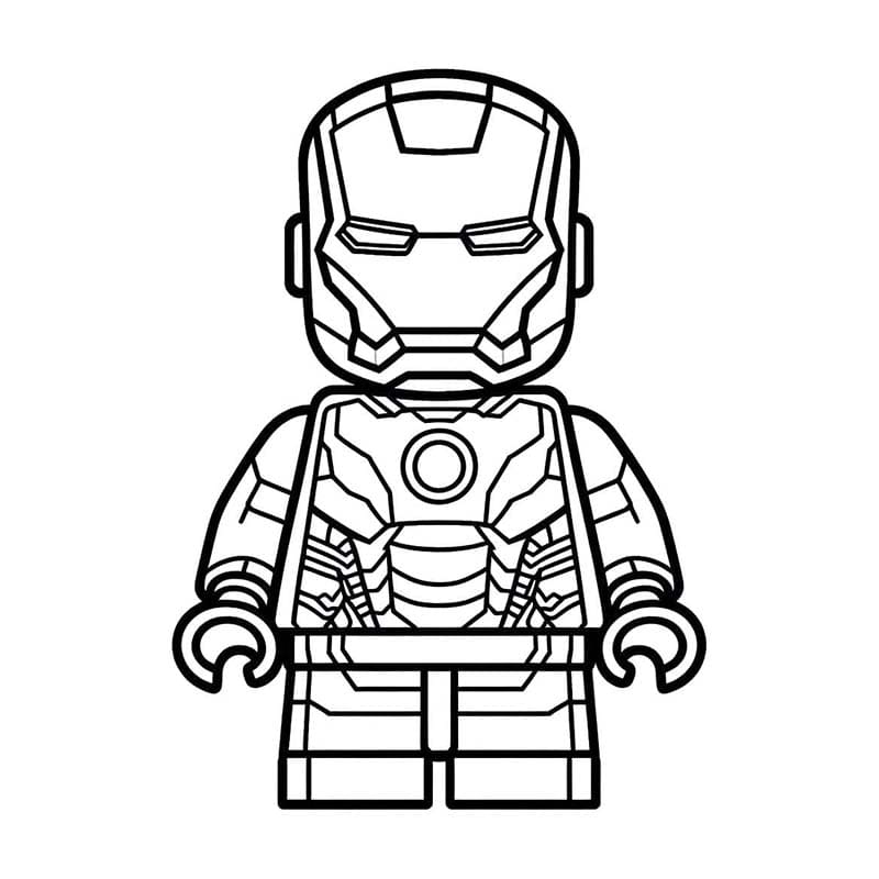 Lego Avengers Kolay Boyama Sayfası