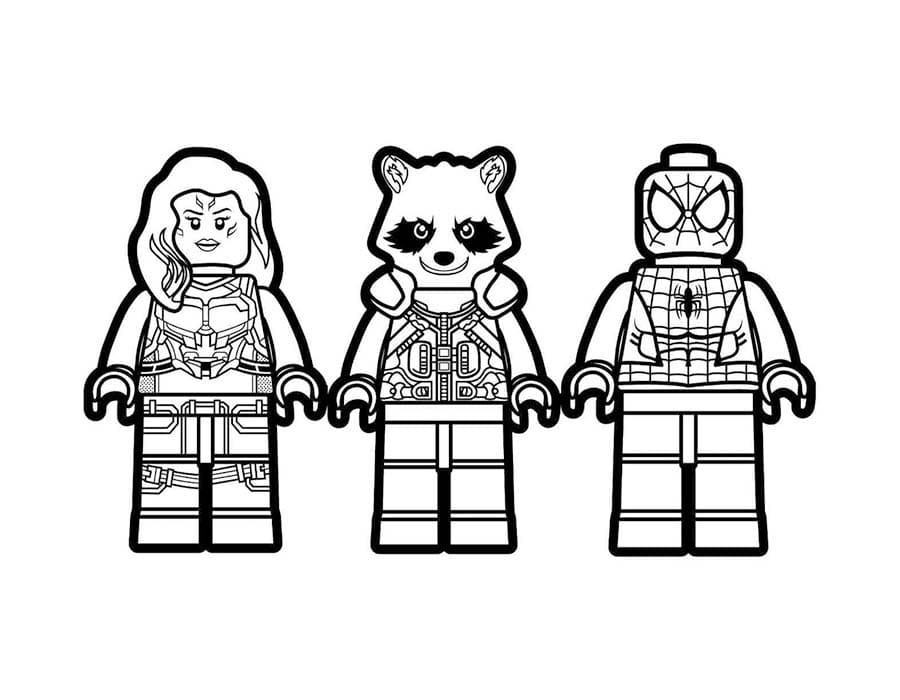 Lego Avengers Temel Boyama Sayfası