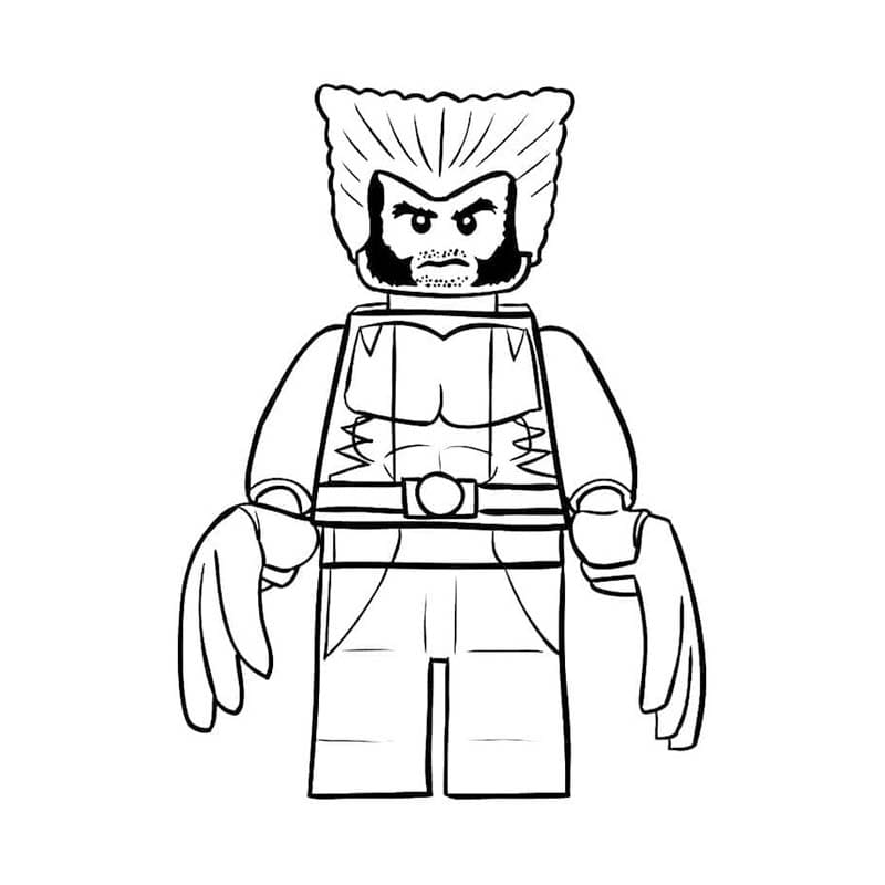 Lego Avengers ücretsiz yazdırılabilir Boyama Sayfası