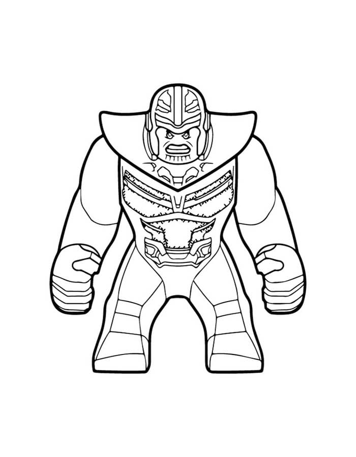 Lego Avengers ücretsiz Boyama Sayfası