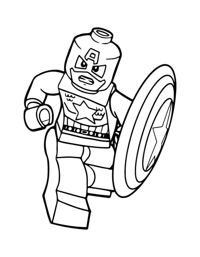 Lego Avengers yazdırılabilir Boyama Sayfası