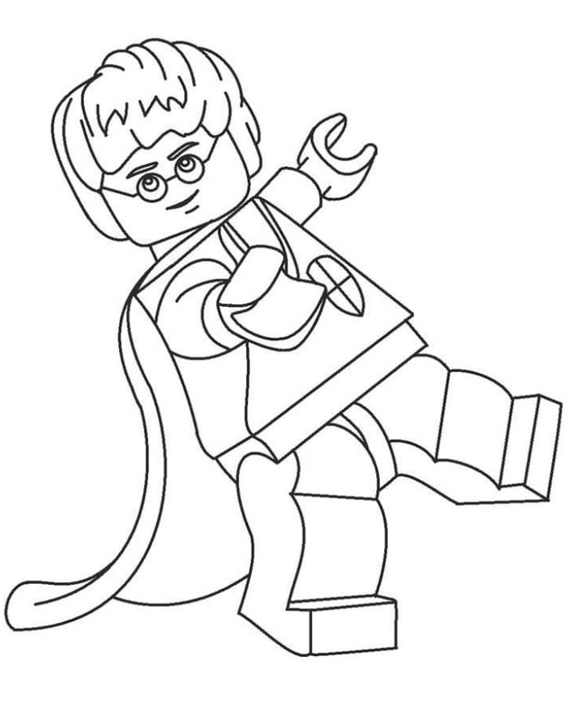Lego Harry Potter Çizim Boyama Sayfası