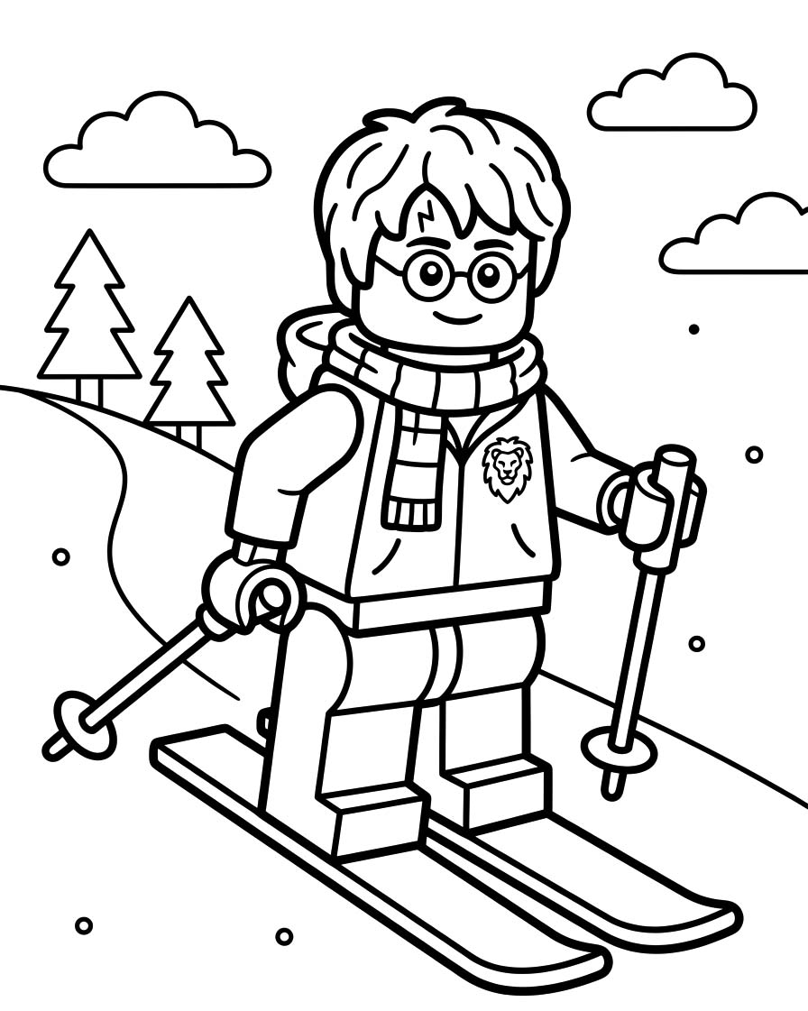 Lego Harry Potter Görüntü Boyama Sayfası