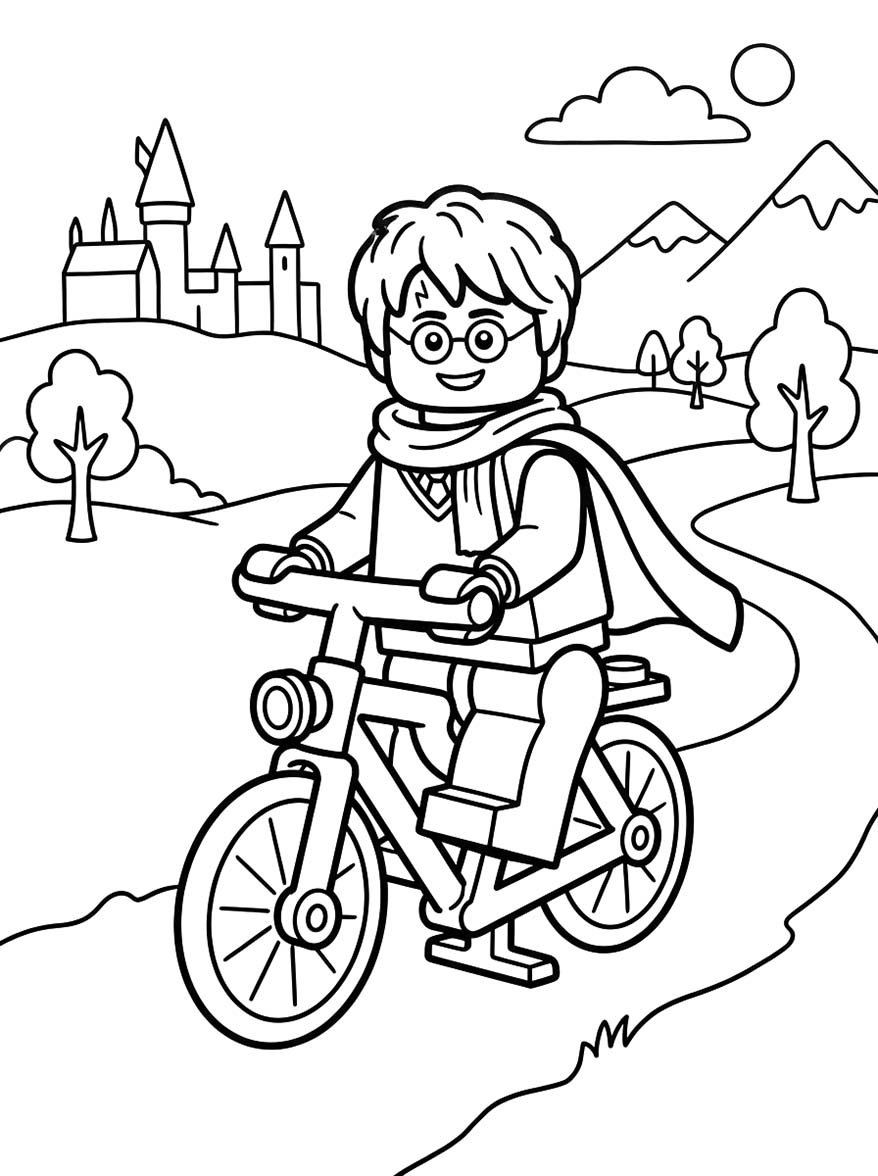 Lego Harry Potter resim Boyama Sayfası