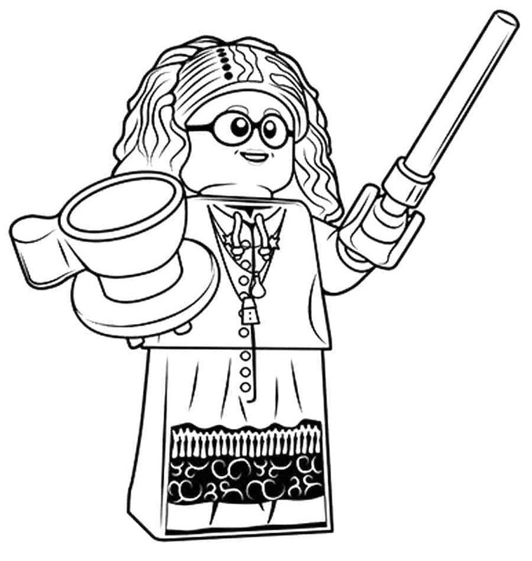 Lego Harry Potter yazdırılabilir Boyama Sayfası