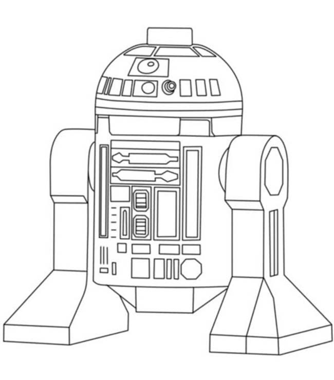 Lego Yıldız Savaşları resim Boyama Sayfası