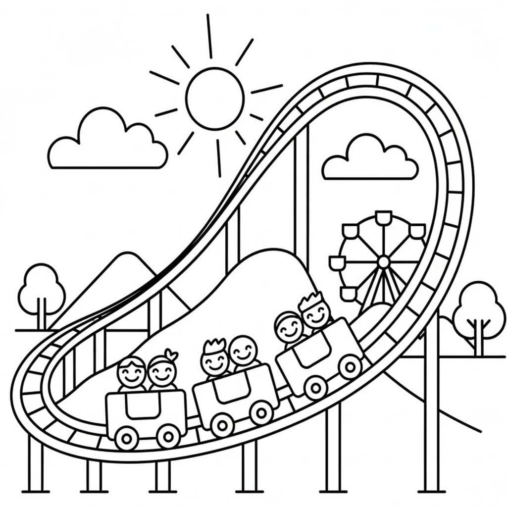 Lunapark Treni Boyama Sayfası