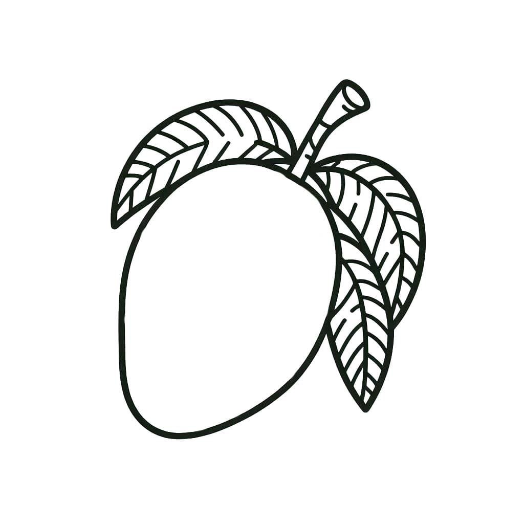 Mango çocuklar için ücretsiz yazdırılabilir Boyama Sayfası