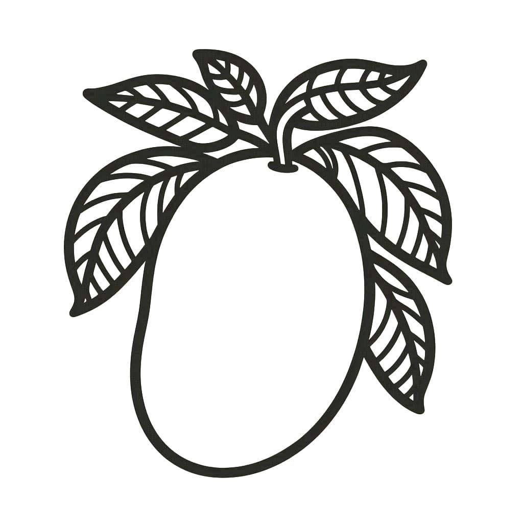 Mango çocuklar için Boyama Sayfası