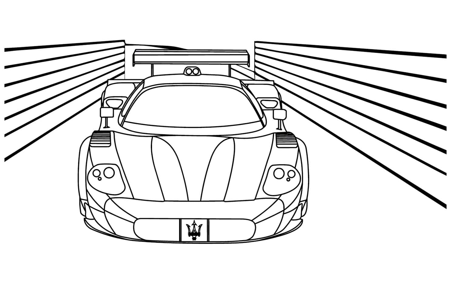 Maserati MC12 Corse'yi çizin Boyama Sayfası