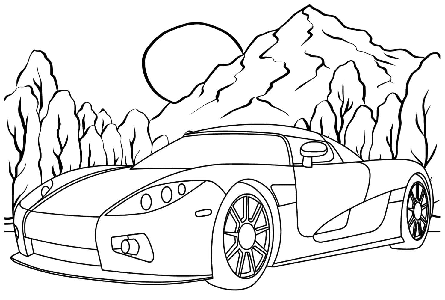 Maserati MC12'yi çizin Boyama Sayfası