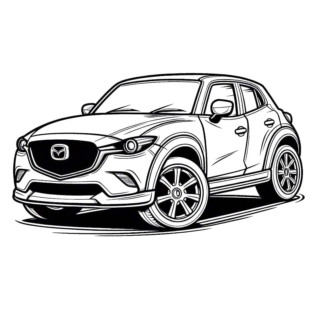 Mazda 6'i çiz Boyama Sayfası