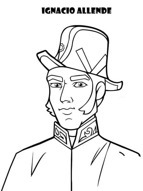 Meksika yazdırılabilir kolay Boyama Sayfası