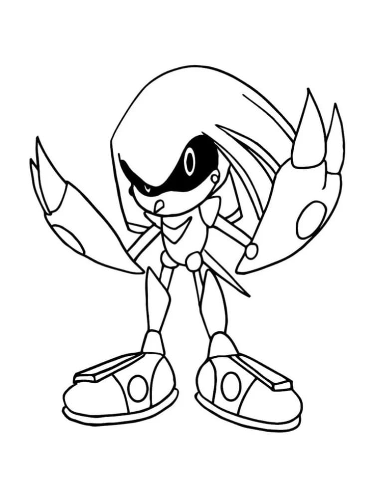 Metal Sonic Ücretsiz Yazdırılabilir Boyama Sayfası