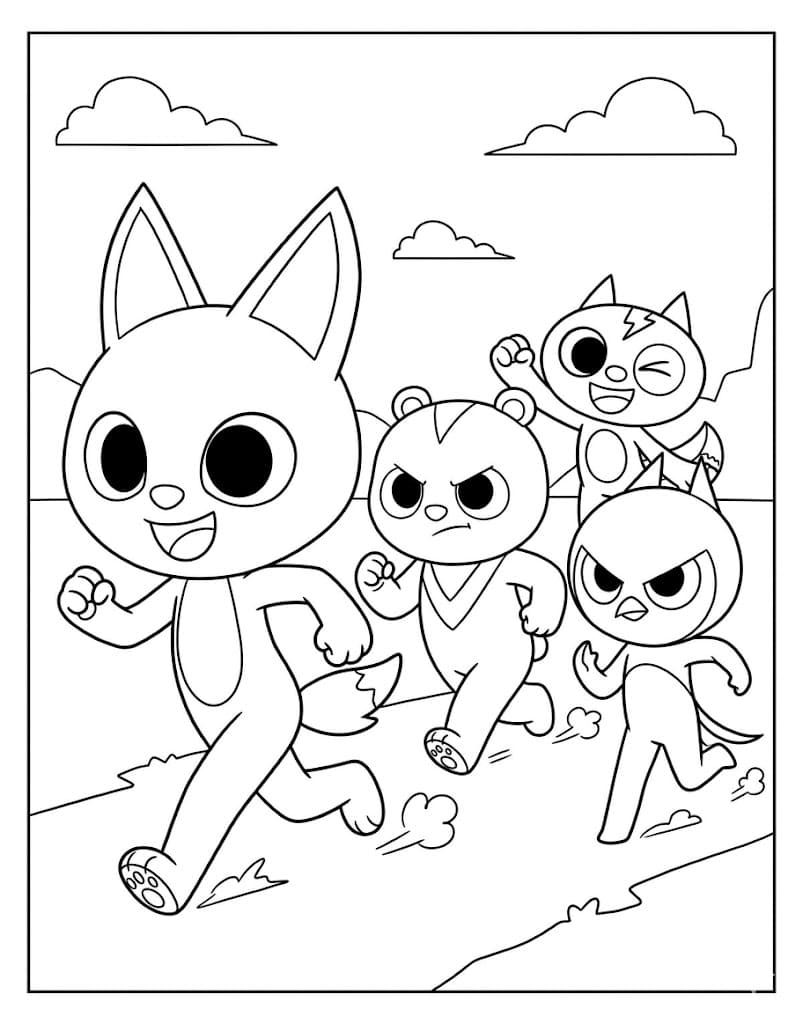 Miniforce yazdırılabilir Boyama Sayfası