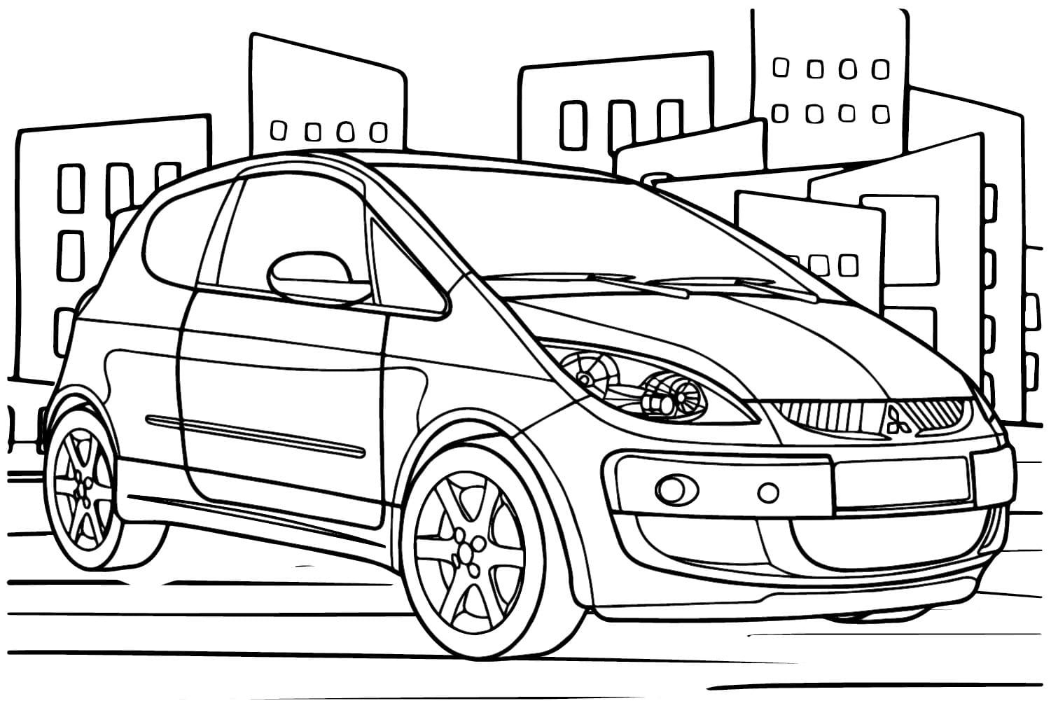 Mitsubishi Ücretsiz Yazdırılabilir Boyama Sayfası