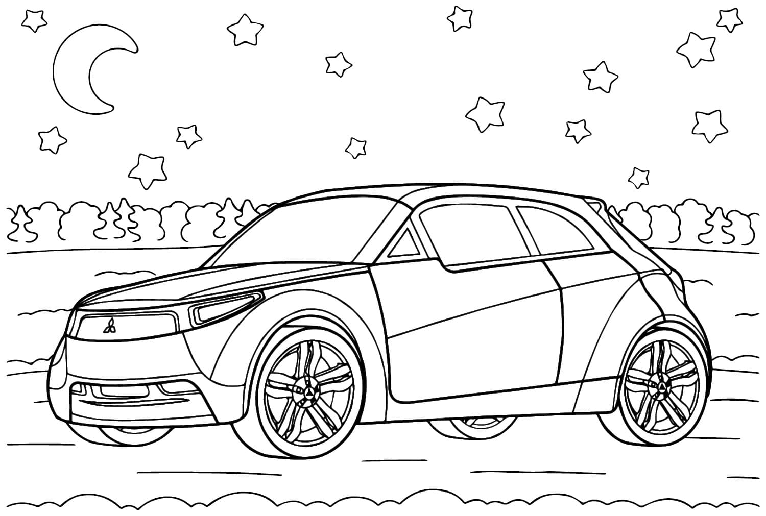 Mitsubishi Yazdırılabilir Boyama Sayfası