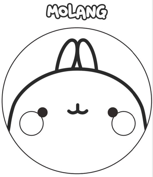 Molang 3'i çiz Boyama Sayfası