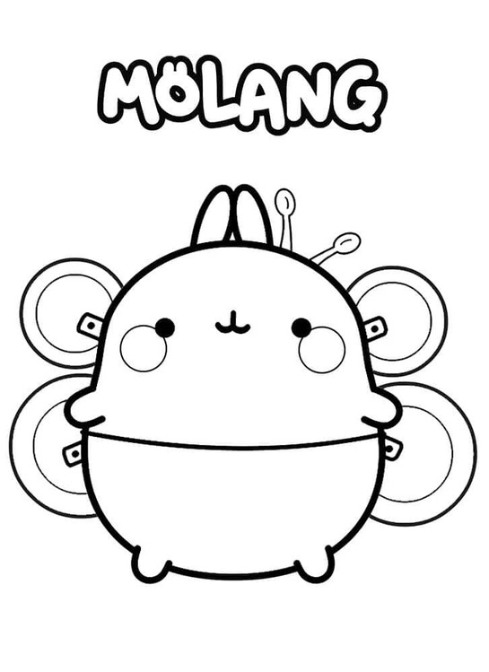 Molang 7'i çiz Boyama Sayfası