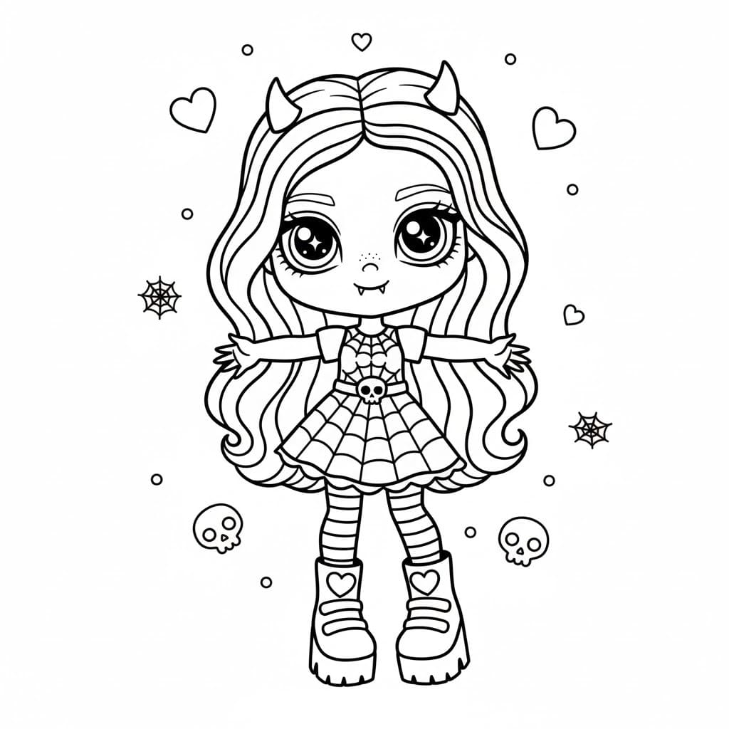 Monster High Görüntü Boyama Sayfası