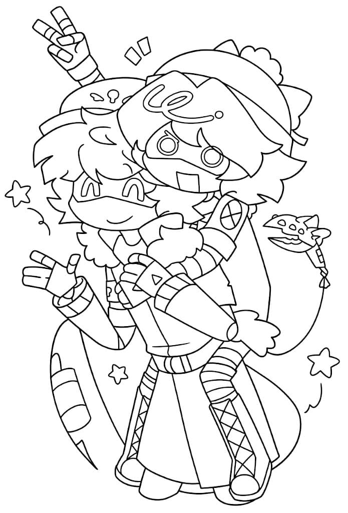 Murder Drones Görüntü Boyama Sayfası