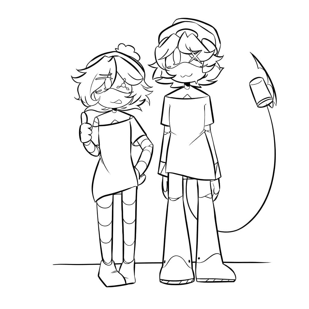 Murder Drones ücretsiz Boyama Sayfası