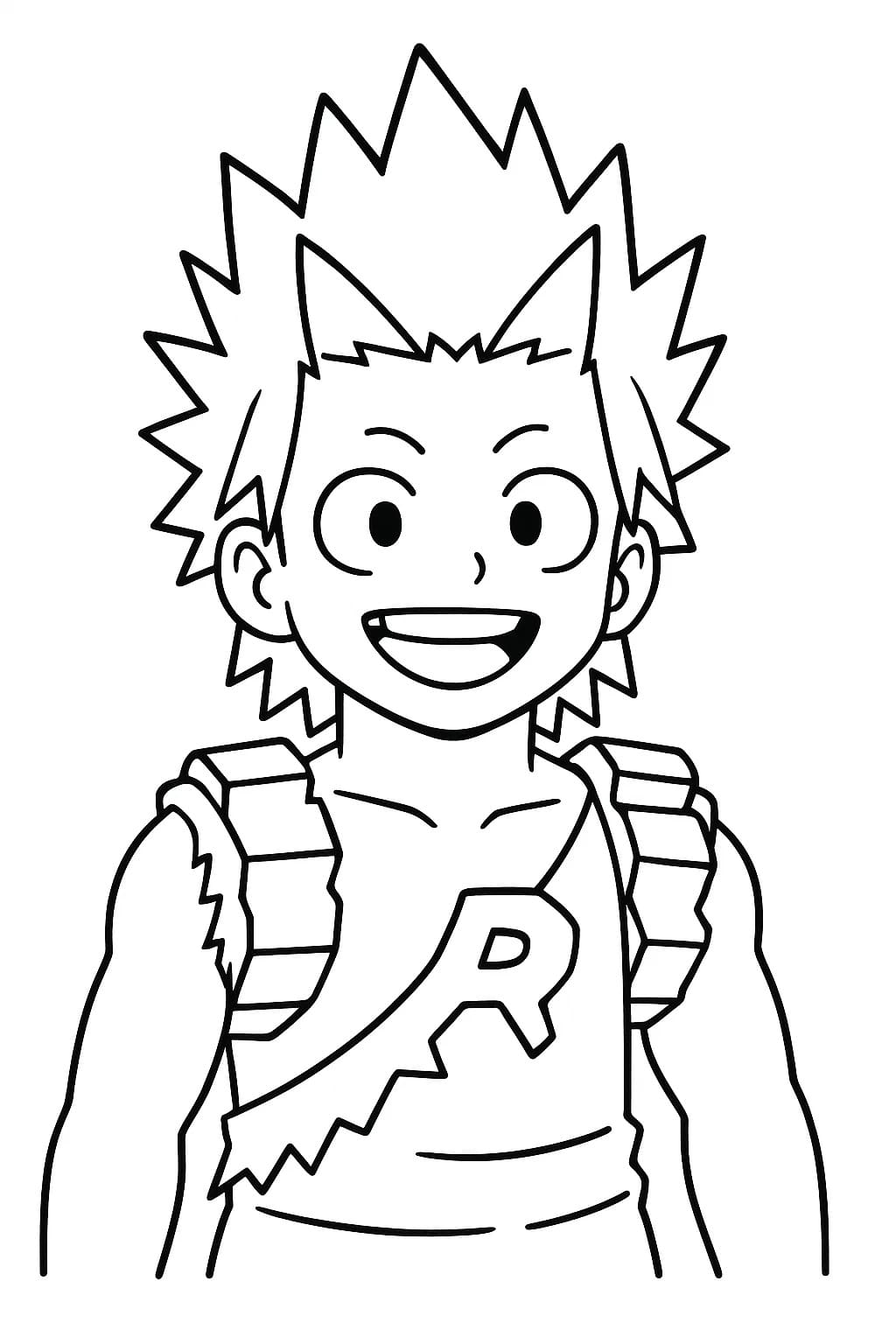 Mutlu Eijiro Kirishima Boyama Sayfası