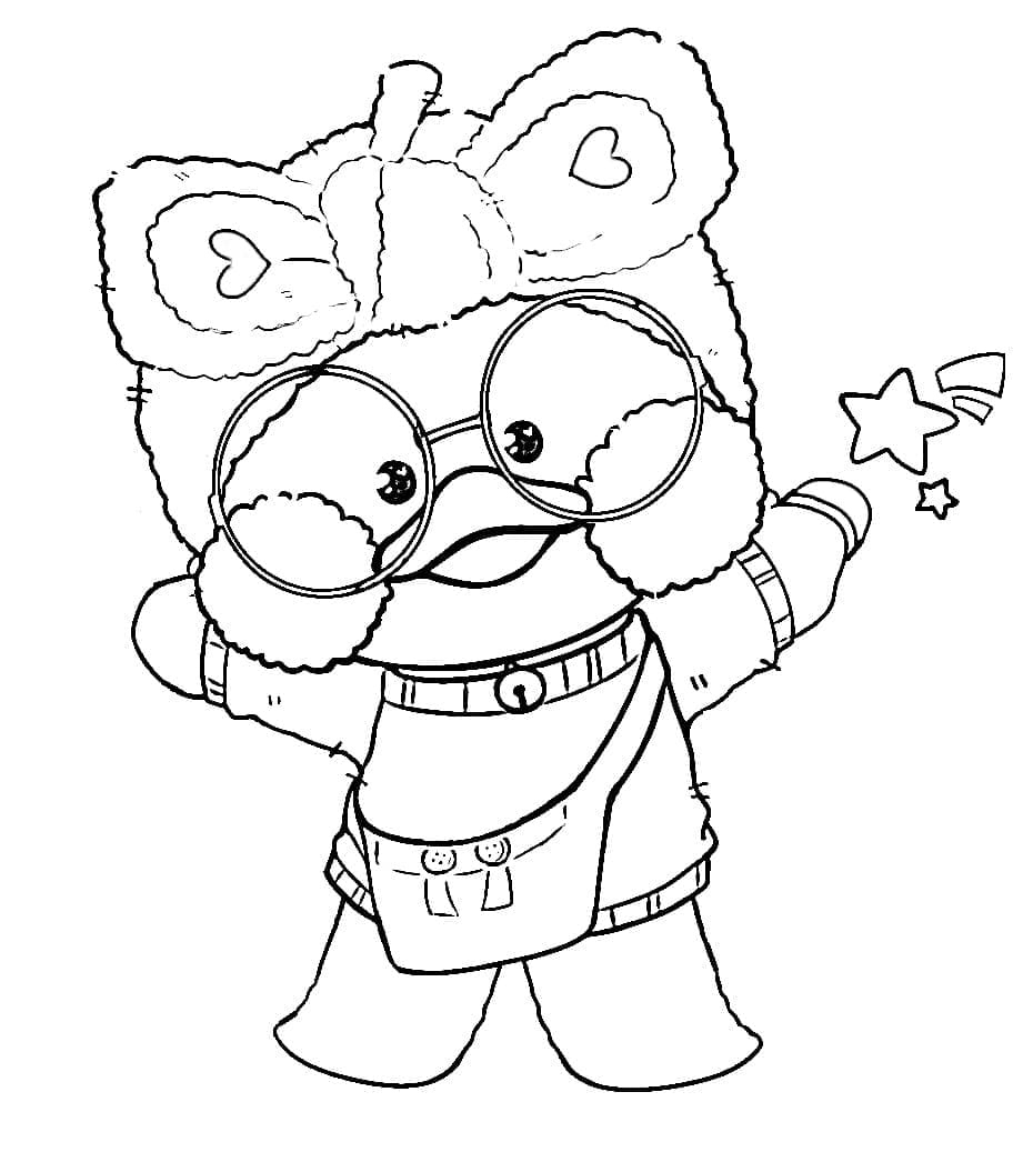 Mutlu Lalafanfan Duck Boyama Sayfası