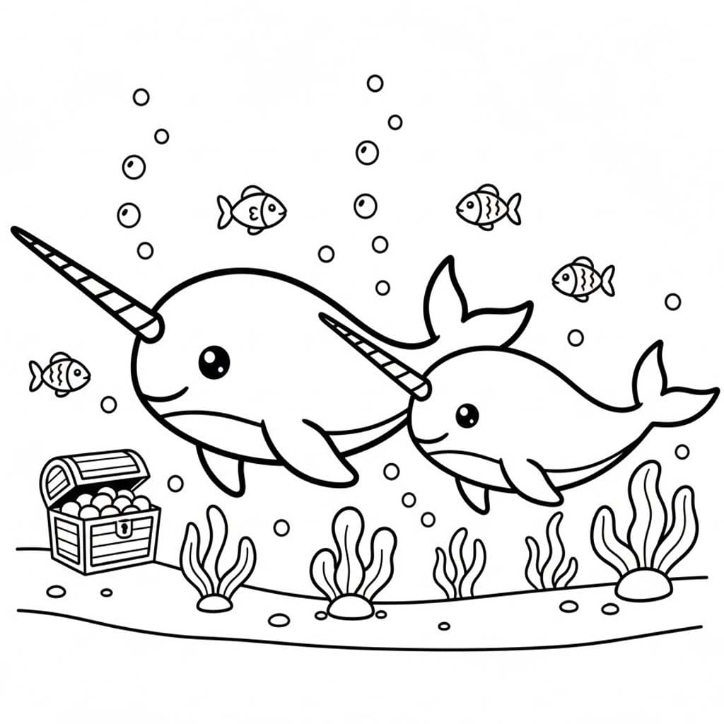 Narval Görüntü Boyama Sayfası