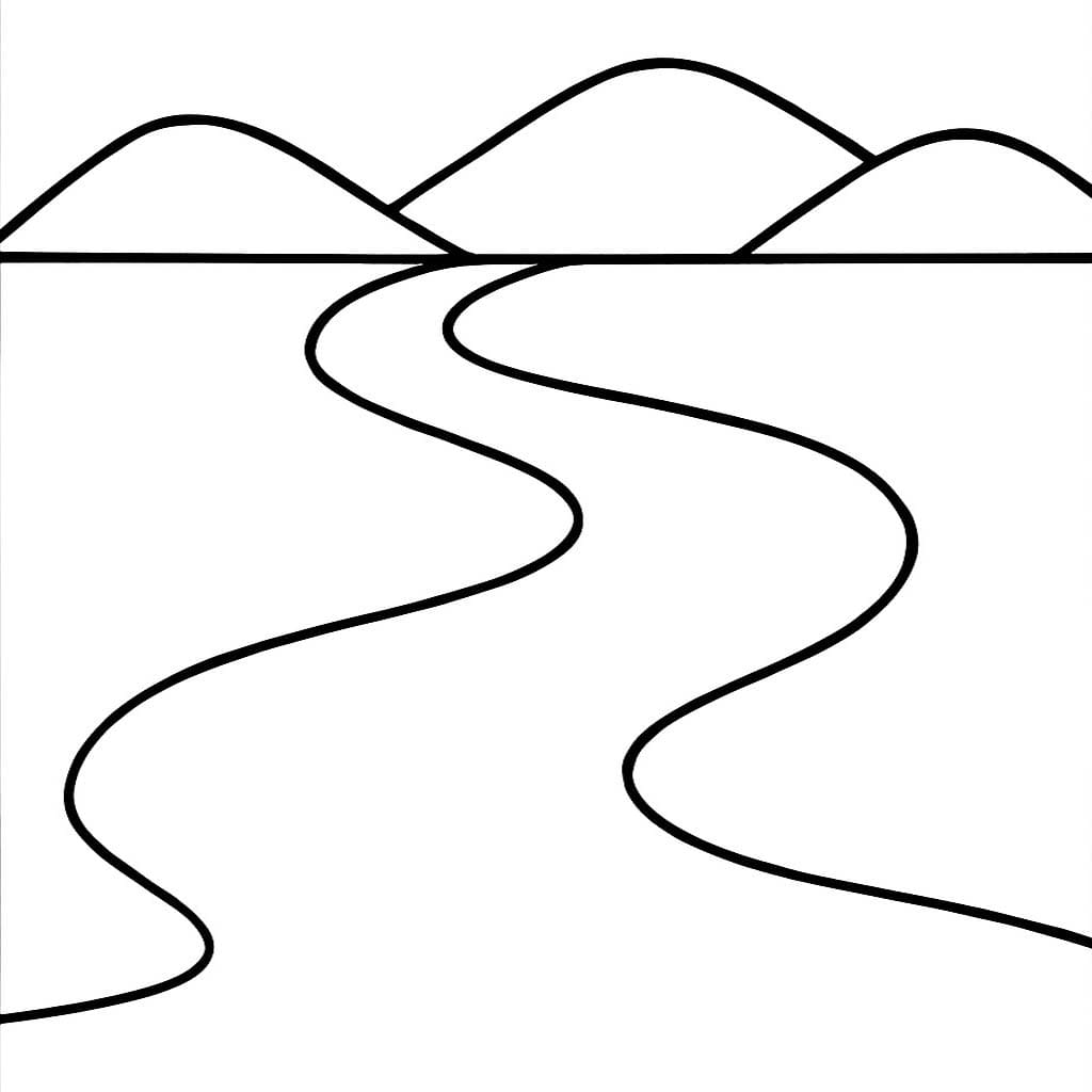 Nehir 4 Boyama Sayfası