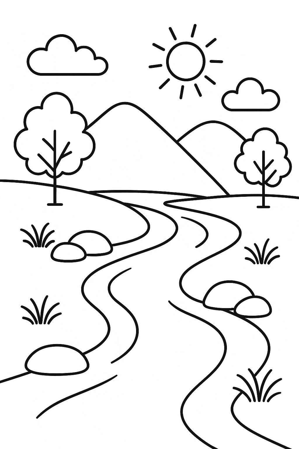 Nehir 5 Boyama Sayfası