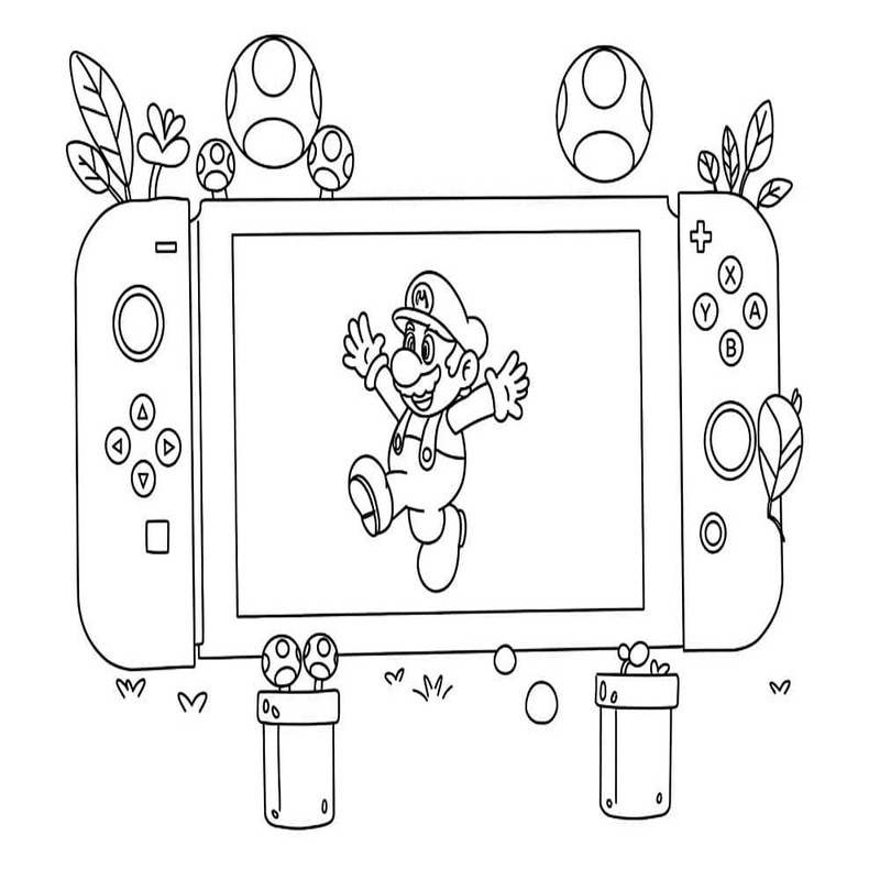 Nintendo Switch Kolay Boyama Sayfası