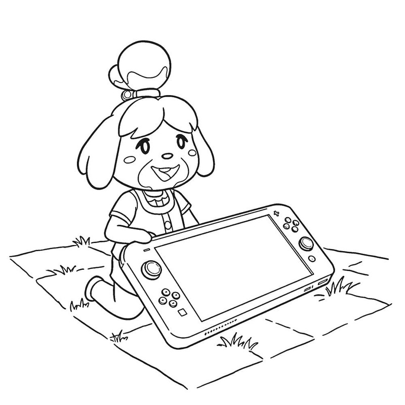 Nintendo Switch ücretsiz Boyama Sayfası