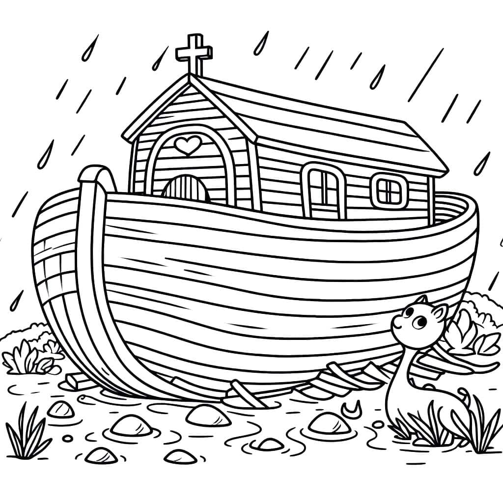 Nuh'un Gemisi 1 Boyama Sayfası