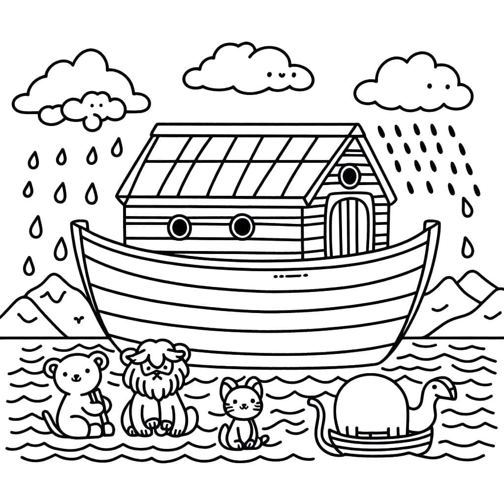 Nuh'un Gemisi 2 Boyama Sayfası