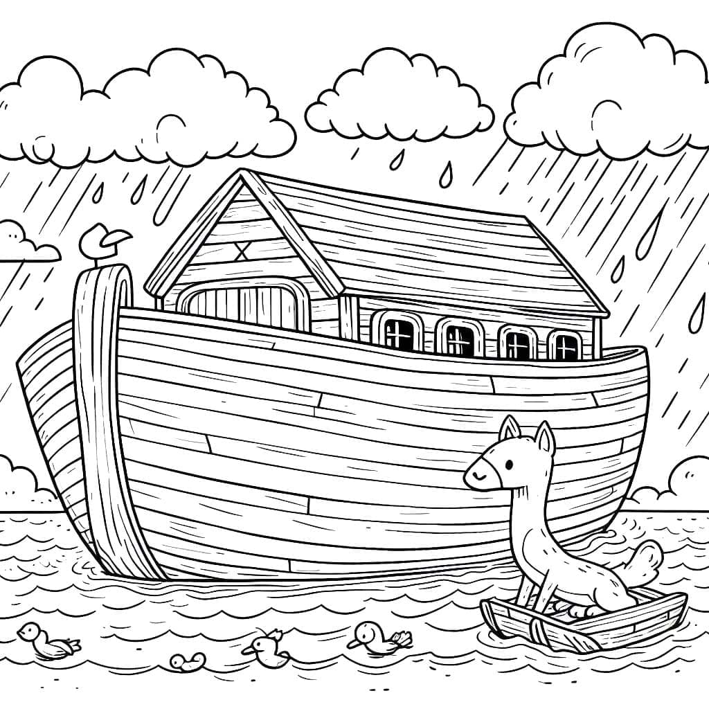 Nuh'un Gemisi 5 Boyama Sayfası