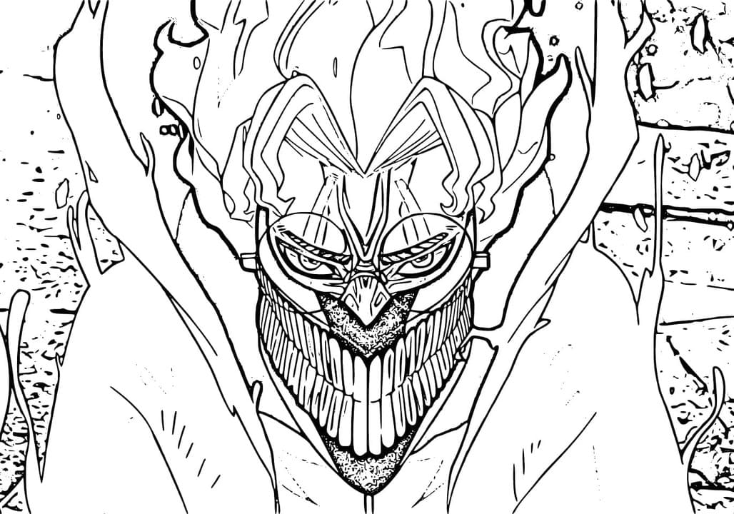 Okarun'u Dandadan'dan çiz Boyama Sayfası