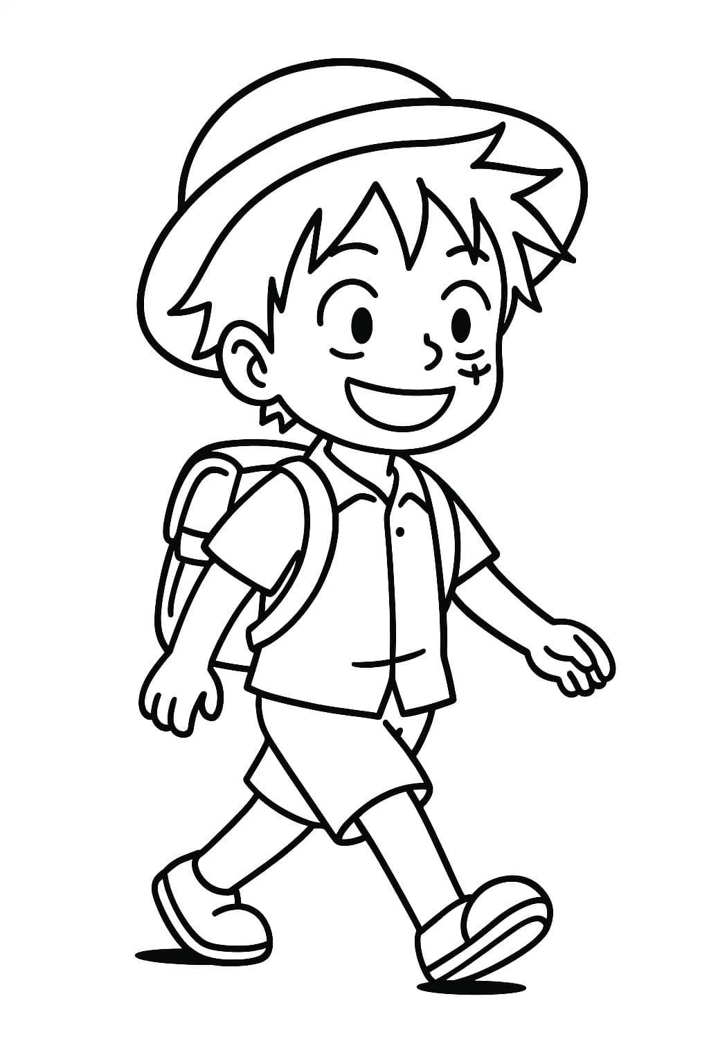 Okul çocuklar için Boyama Sayfası