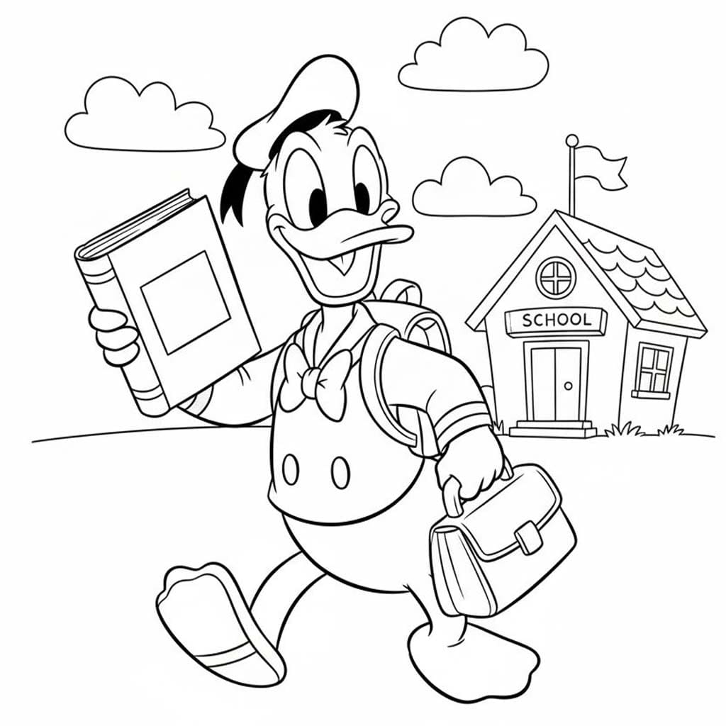 Okul yazdırılabilir Boyama Sayfası