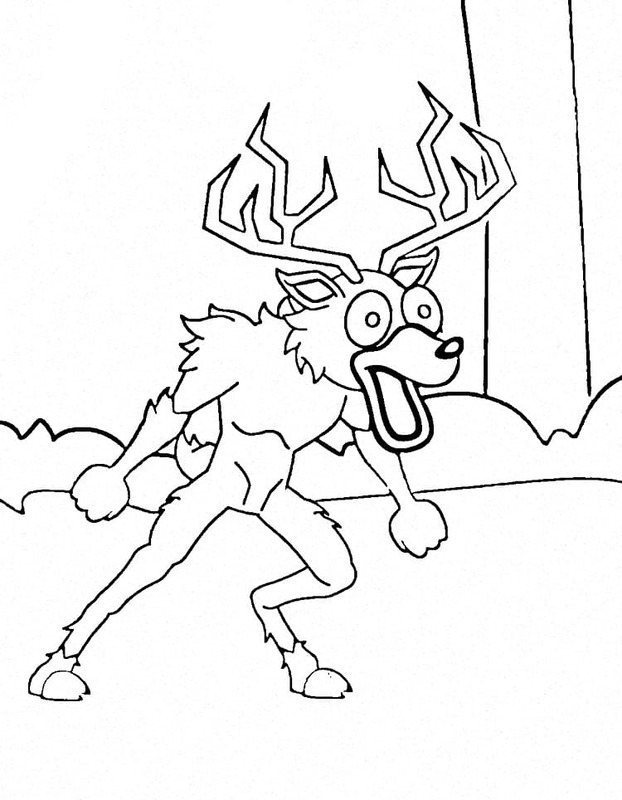 Ormanda 99 gece Ücretsiz Çiz Boyama Sayfası