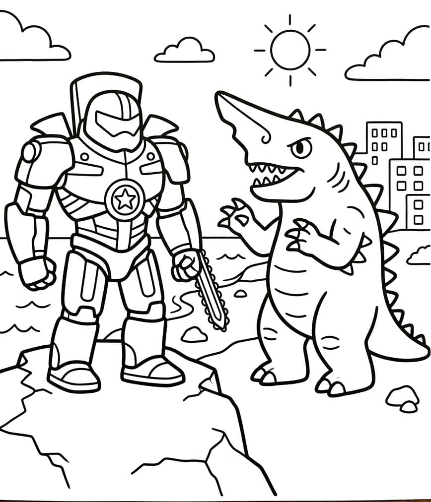 Pasifik Savaşı resim Boyama Sayfası