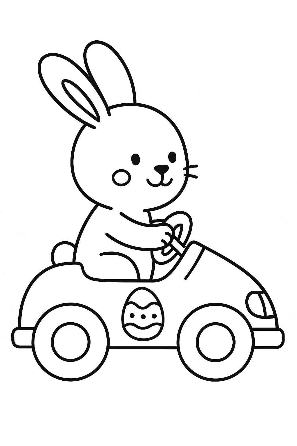 Paskalya Tavşanı ücretsiz yazdırılabilir Boyama Sayfası