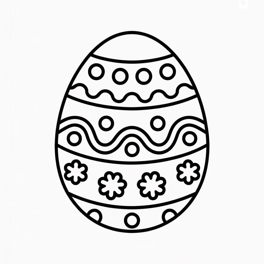 Paskalya Yumurtası çocuklar için Ücretsiz Yazdırılabilir