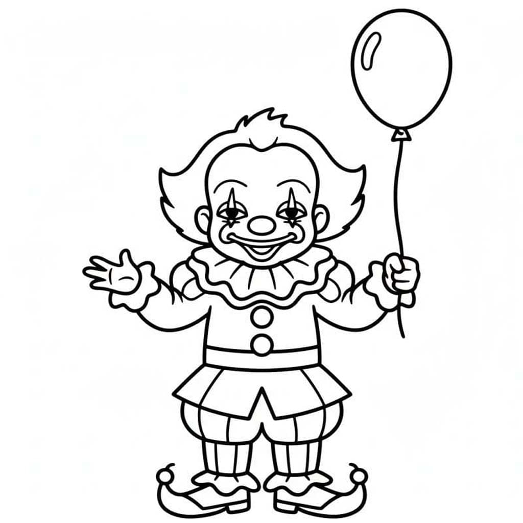 Pennywise Ücretsiz Yazdırılabilir Boyama Sayfası