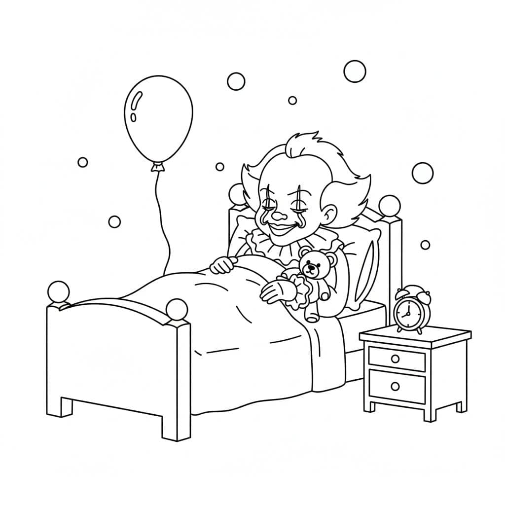 Pennywise Yazdırılabilir Boyama Sayfası