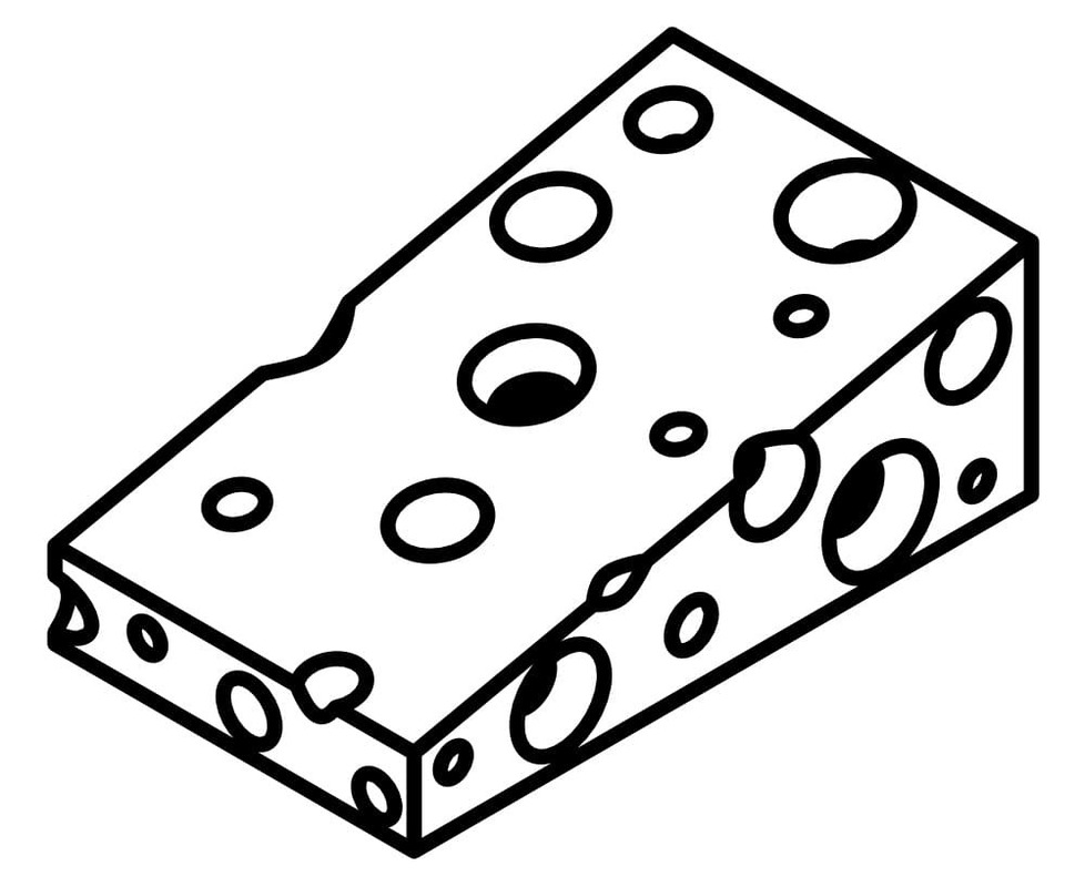 Peynir temiz Boyama Sayfası