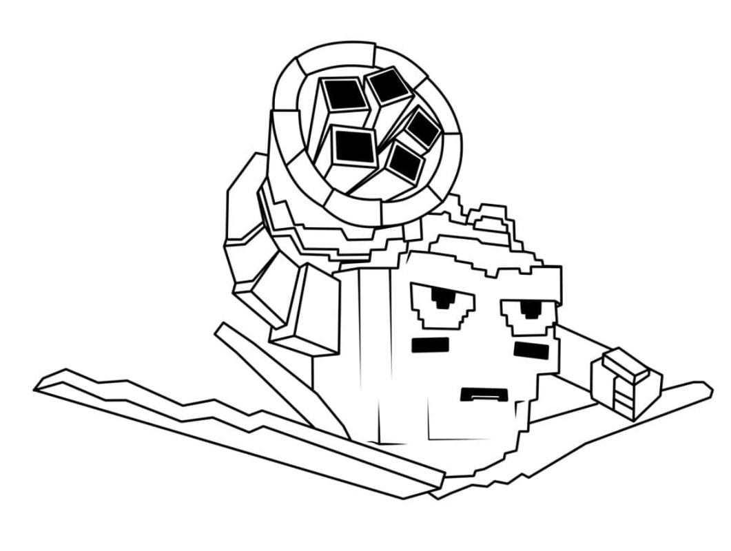 Plants vs Brainrots Görüntüsü Boyama Sayfası