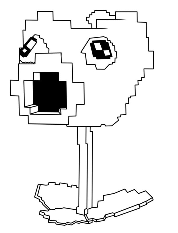 Plants vs Brainrots ücretsiz yazdırılabilir Çiz Boyama Sayfası