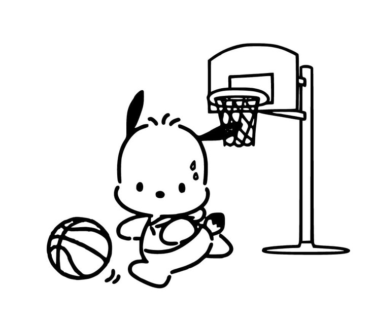 Pochacco 6'i çiz Boyama Sayfası